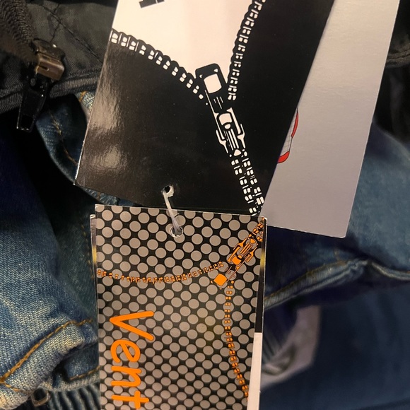 Denim Motorcycle Jacket by Xelement - Picture 9 of 11